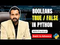 Booleans Python Boolean Data Type Explained in Hindi Python Tutorial for Beginners Booleans