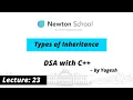 Types of Inheritance Lecture 23 OOPS in C Yogesh Yogendra