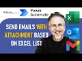Send Mass Emails Gmail or Outlook From Excel Automatically With Attachment Based on Excel List
