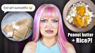 I ate my follower's STRUGGLE MEALS