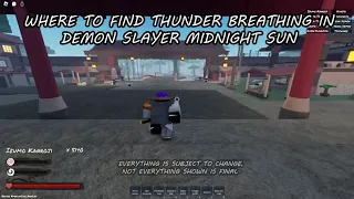 Where to find Thunder Breathing in Demon Slayer Midnight Sun