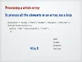 Using loops and arrays in PHP