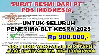 surat resmi dari pt pos indonesia untuk penerima blt kesra 2025 ada 5 poin penting yang wajib tau 