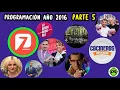 This was the Azteca 7 programming schedule Year 2016 October - December Part 5