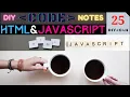 DIY CODE NOTES HTML JAVASCRIPT JULSTUB
