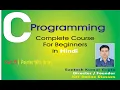 Programming in C Part 25 Pointer With Array Online Lecture In Hindi