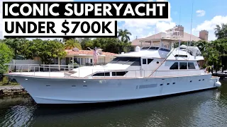 1984 PALMER JOHNSON 84′ CLASSIC SUPERYACHT TOUR / Perfect Loop Liveaboard Yacht?