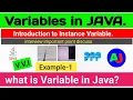 Instance variable in java hindi Variables in java