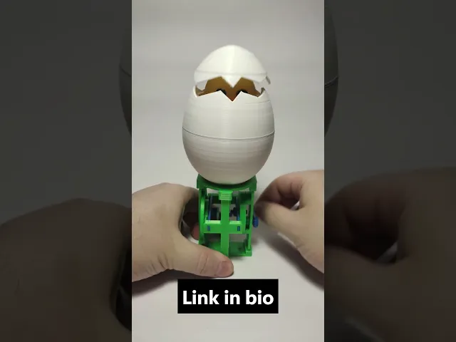 Cute Hatching Chick Automaton – Crank-Operated Mechanical Toy video thumbnail
