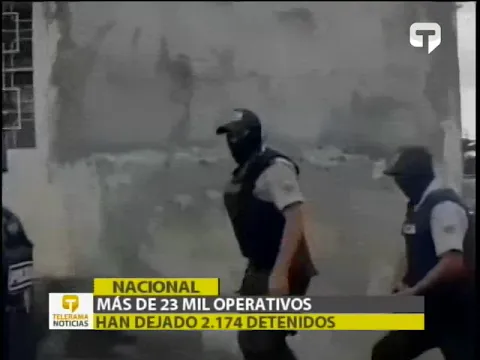 Más de 23 mil operativos han dejado 2.174 detenidos
