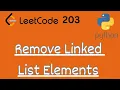 LeetCode 203 - Remove Linked List Elements LeetCode in Python DSA Anonymous Data Scientist