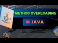 Method Overloading in Java Compile Time Polymorphism