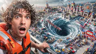 DÉTRUIRE un Parc D'attraction en LEGO avec des CATASTROPHES NATURELLES