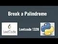 Leetcode 1328 Break a Palindrome