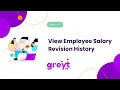 View Employee Salary Revision History on greytHR