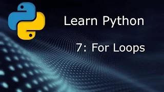 Learn Python Beginner to Expert - Part 7