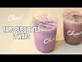 HOW TO MAKE TARO BUBBLE TEA 2 WAYS