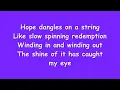 Dashboard Confessional - Vindicated (With Lyrics)