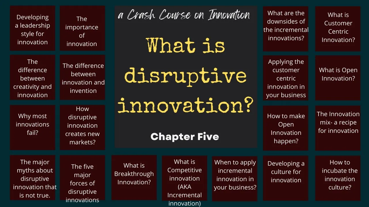 What is disruptive innovation | Innovation Crash course part 5
