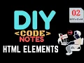 DIY CODE NOTES HTML ELEMENTS JULSTUB