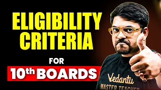 ELIGIBILITY Criteria for Class 10 Board Exam?🤔 5 CBSE Eligibility Rules for Class 10th | Harsh sir