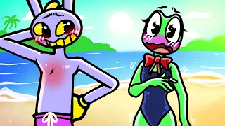 JAX e RIBBIT passaram um dia na PRAIA