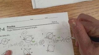 Geometry 12 4 Notes - Angle Measures Segment Lengths