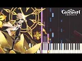 Lagu ｢Snow-Buried Tales｣ - Dragonspine Genshin Impact OST Piano Cover [Sheet Music]