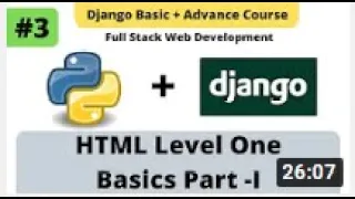 HTML Level One Basic Part 1 Python Django Full Stack Developer Course Green Life