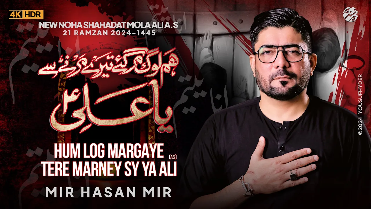 Hum Log Margaye | Mir Hasan Mir New Nohay 2024 | 21 Ramzan Noha 2024 | Mola Ali Noha 2024