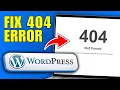 How To Fix 404 Page Not Found Error in WordPress 2026