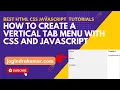 How to create a vertical tab menu with CSS and JavaScript