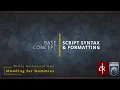 Modding for Dummies Script Syntax Formatting
