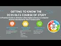 Getting To Know the AL 2025 DLCS Course of Study