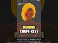 Blender How To Mirror Shape-Keys -