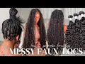 How you Pre-make Faux Locs with Human Hair curls How to Install