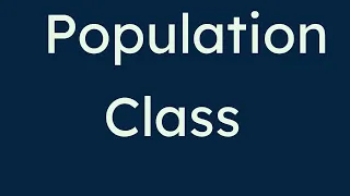 5 06 Population class Starting Out Java Chapter