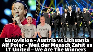 Download Eurovision Reaction - Austria vs Lithuania - Alf Poier - Weil der vs LT United – We Are The Winners MP3