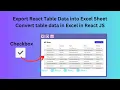 How to Export Data to Excel in ReactJS Build a reusable React component to export arrays to Excel