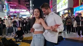 Busking In Hongdae Seoul Bachata Freestyle Manuel Turizo La Bachata 