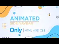 How to Create Animated Slide Navbar in HTML CSS Vertical Slide Navigation Bar CSS Navbar