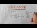 HALF ADDER Half Adder circuit diagram truth table