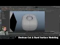 Autodesk Maya 2019 Boolean Cut Hard Surface Modeling