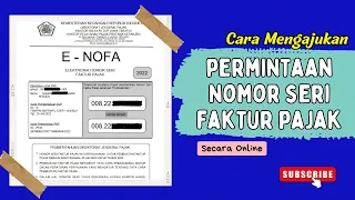 cara minta nomor seri faktur pajak nfsp secara online
