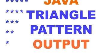 java triangle pattern in Hindi