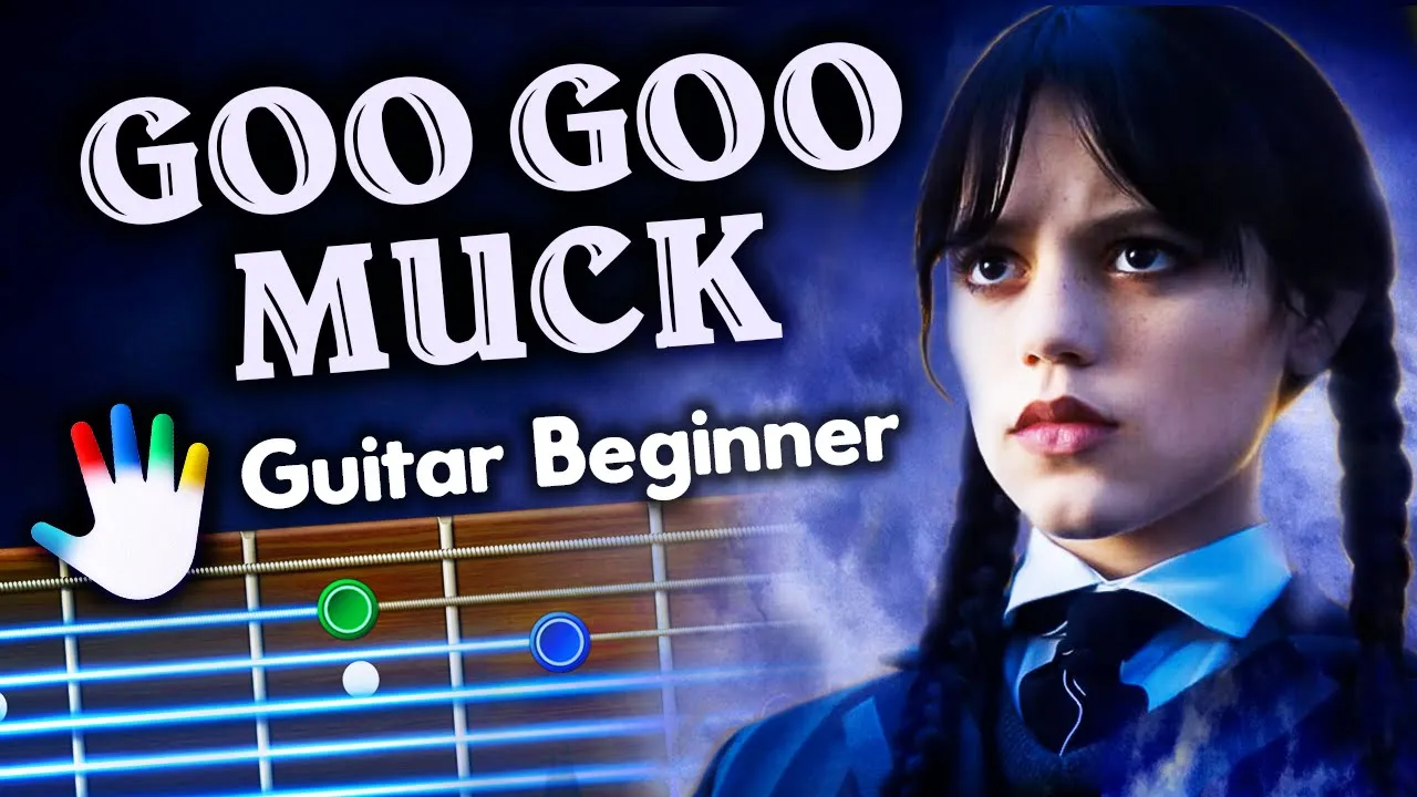 Goo Goo Muck Wednesday Guitar Lessons for Beginners The Cramps Tutorial | Easy Chords + Lyrics