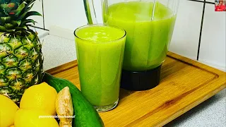 How to Make Pineapple Lemon Cucumber Ginger Drink for Weight Loss