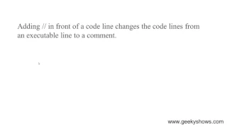 Comments in JavaScript Hindi