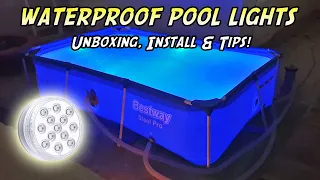 How To Light Up Your Bestway Pool or Intex Pool With Waterproof Pool Lights