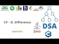 C Difference Problem Codeforces Problem D Solution